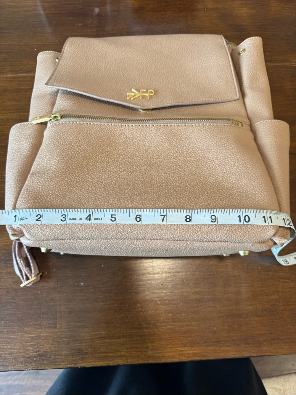 Freshly Picked Butterscotch Mini Classic Diaper Bag Backpack Vegan Leather - Picture 13 of 15